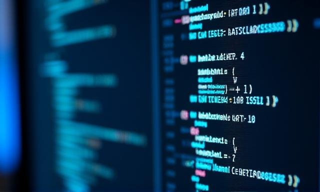 Lines of code on a dark screen comparing Python and C++